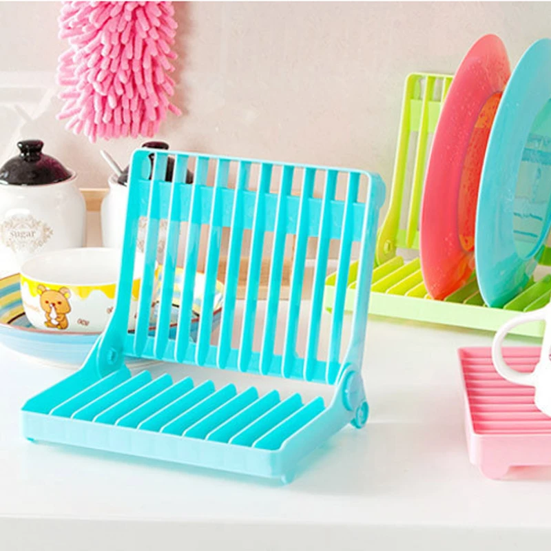 Полка для слива посуды Складная портативная практичная кухонная посуда чашки