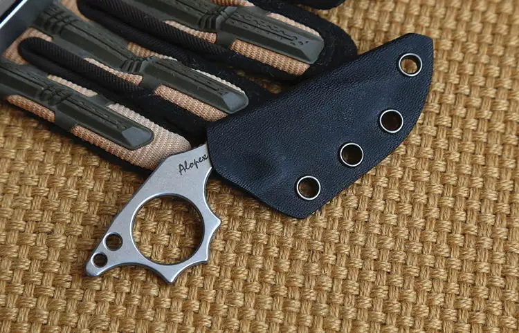 EDC Knife N690 Steel Riding Fishing Small Straight Knife Mountaineering Defense Tools Small Cutter