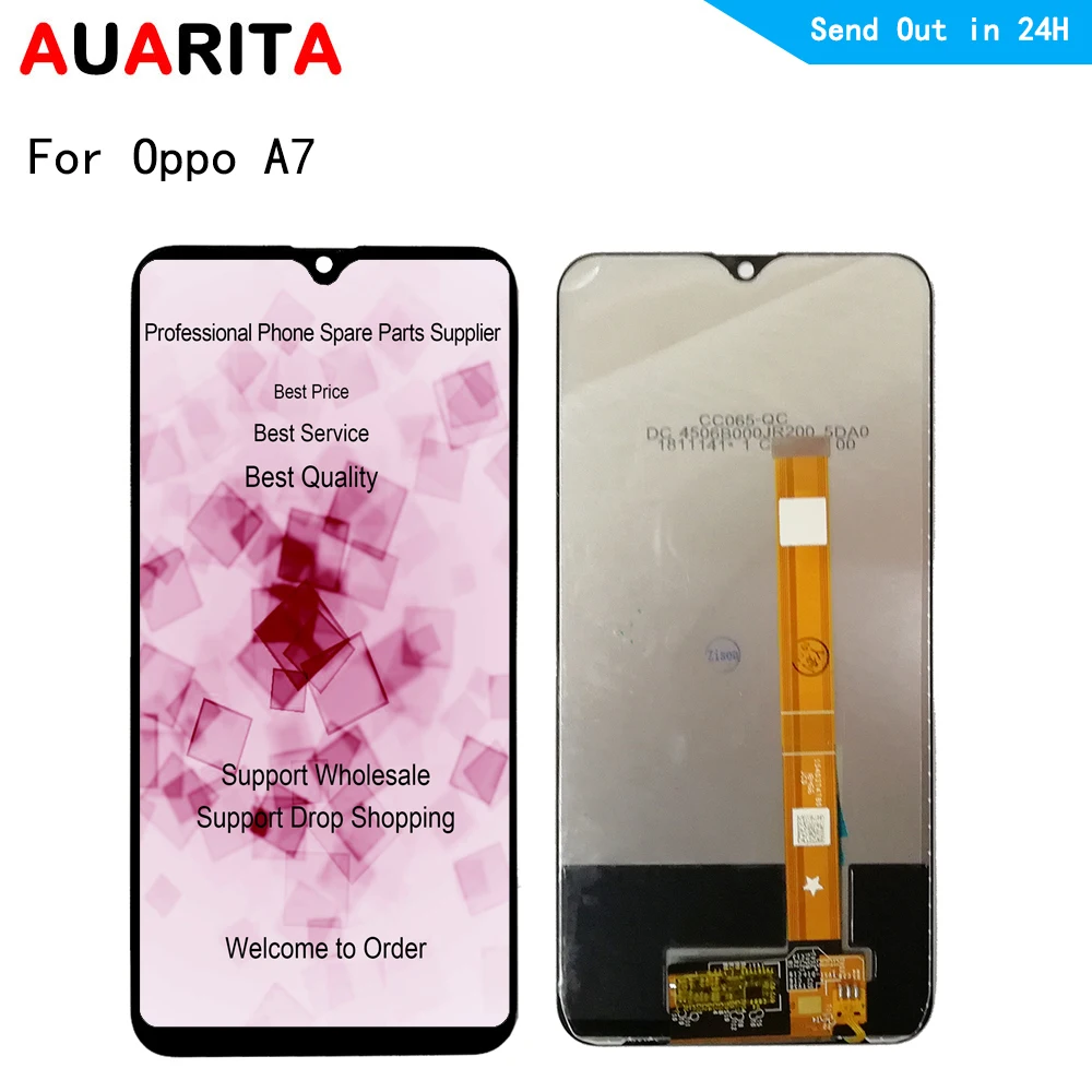 Качественный ЖК-дисплей AAA для OPPO A7 + сенсорная панель экран 6 2 дюйма дигитайзер