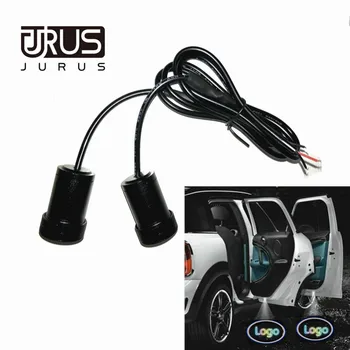

JURUS 2Pcs LED Car Door Lights Welcome Logo Laser Projector Light For Toyota Corolla For Chery For Mersedes For Citroen Logo