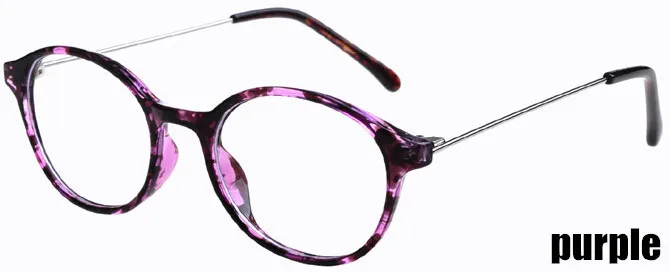 Ретро cinage тонкая металлическая круглая оправа для очков стильные базовые модные женские очки оправа очки - Цвет оправы: purple