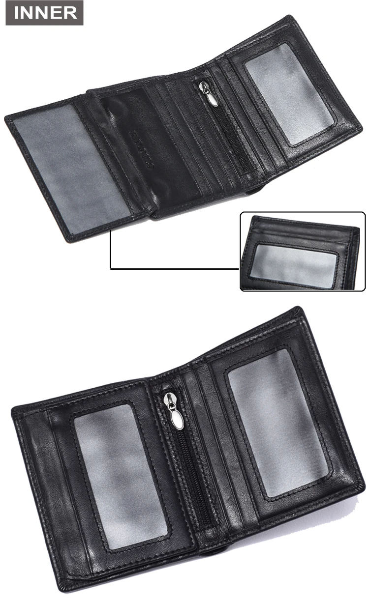 XDBOLO магнитный функциональный кошелек для карточек на молнии карман для монет тонкий мужской кошелек из натуральной кожи