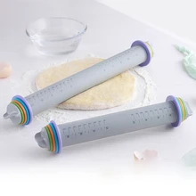Силиконовая Скалка силиконовая помадное тесто ролик регулируемый торт антипригарный инструмент для выпечки весы оборудование для выпечки