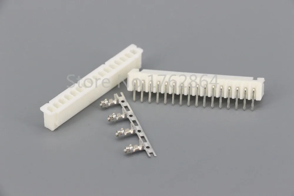 

50Sets/Kit XH2.54-16P 16Pin Curved needle spacing 2.54mm connectors Male and Female Plug + terminals