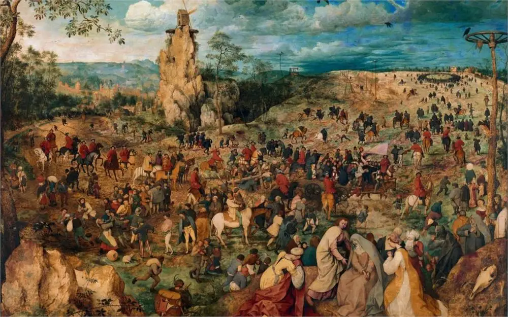Красивый классический парусиновый постер Pieter Bruegel Renaissance с принтом Украшение