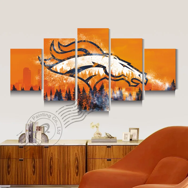 Denver Broncos Wall Decor high quality eagle paintings promotion-shop for high quality Denver Broncos Wall Decor high quality eagle paintings promotion-shop for high quality