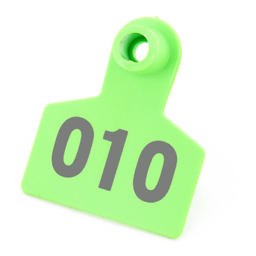Ear Tag Plastic Livestock Tag For Goat Sheep Pig Cow Number 1-500
