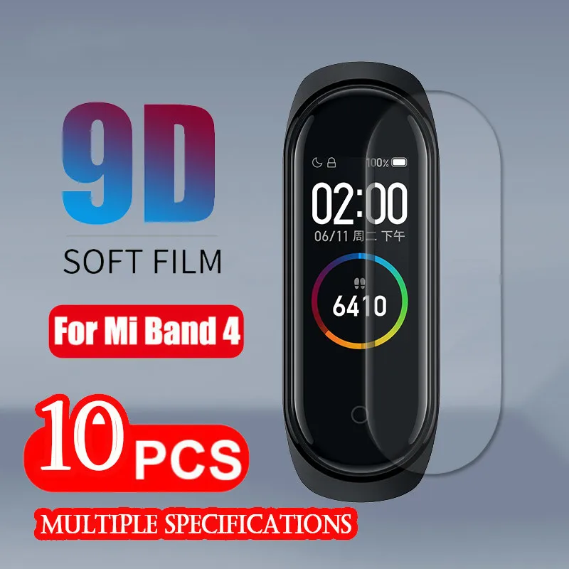 

For Xiaomi Mi Band 4 Screen Protector Soft Film For Xiaomi Mi Band 4 Smart Bracelet Accessories Full Screen Permeability Film