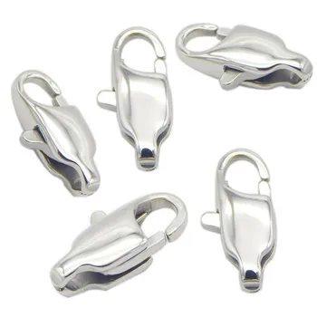 

5pcs Stainless Steel Square Lobster Clasp Connector Findings For DIy Jewelry Making Necklace Bracelets Chain End Hooker