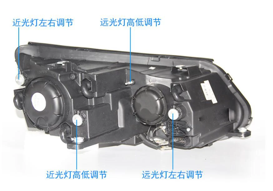 Автомобильный Стайлинг для Tiguan головной светильник 2009~ 2012/2013~ Tiguan светодиодный головной светильник светодиодный DRL Bi Xenon объектив головной светильник дальнего ближнего света для парковки