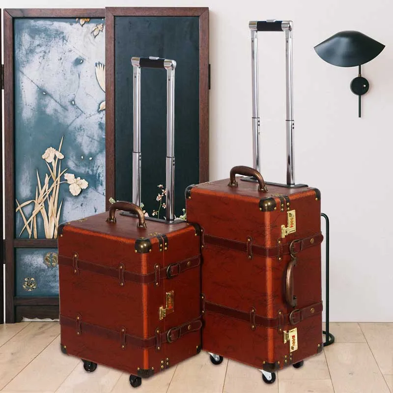 retro brown suitcase