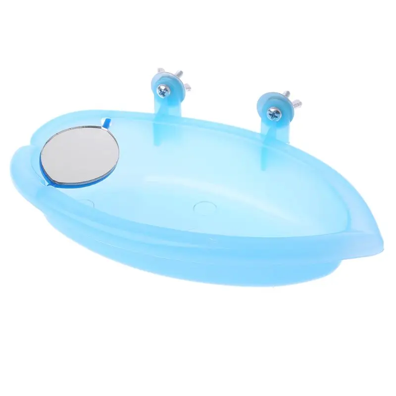 

Small Parrot Bird Bathtub Pet Cage Accessories Bird Baths Shower Box with Mirror Birds Supplies