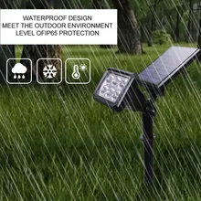 Солнечный СВЕТОДИОДНЫЙ светильник Lanscape, портативный энергосберегающий светильник для газона, цветная двойная Вращающаяся лампа для газона с 6 лампами