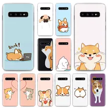 Каваи Шиба корги собака чехол s для samsung Galaxy S10e S10 S8 S9 Plus M10 M20 M30 A50 S6 S7 Edge жесткий чехол