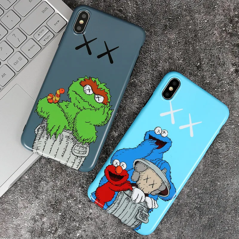 

Sesame Street Soft Phone Case Cover For Iphone X Xs Max Xr 8 7 6 6s Plus Matte Silicon Kaws Case Cute Doll Couple Fundas Capa