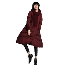 Женский пуховик ультра размера плюс,, высокое качество, 90% белый утиный пух, парка, теплая зимняя куртка для женщин, Casaco Feminino WUJ0928