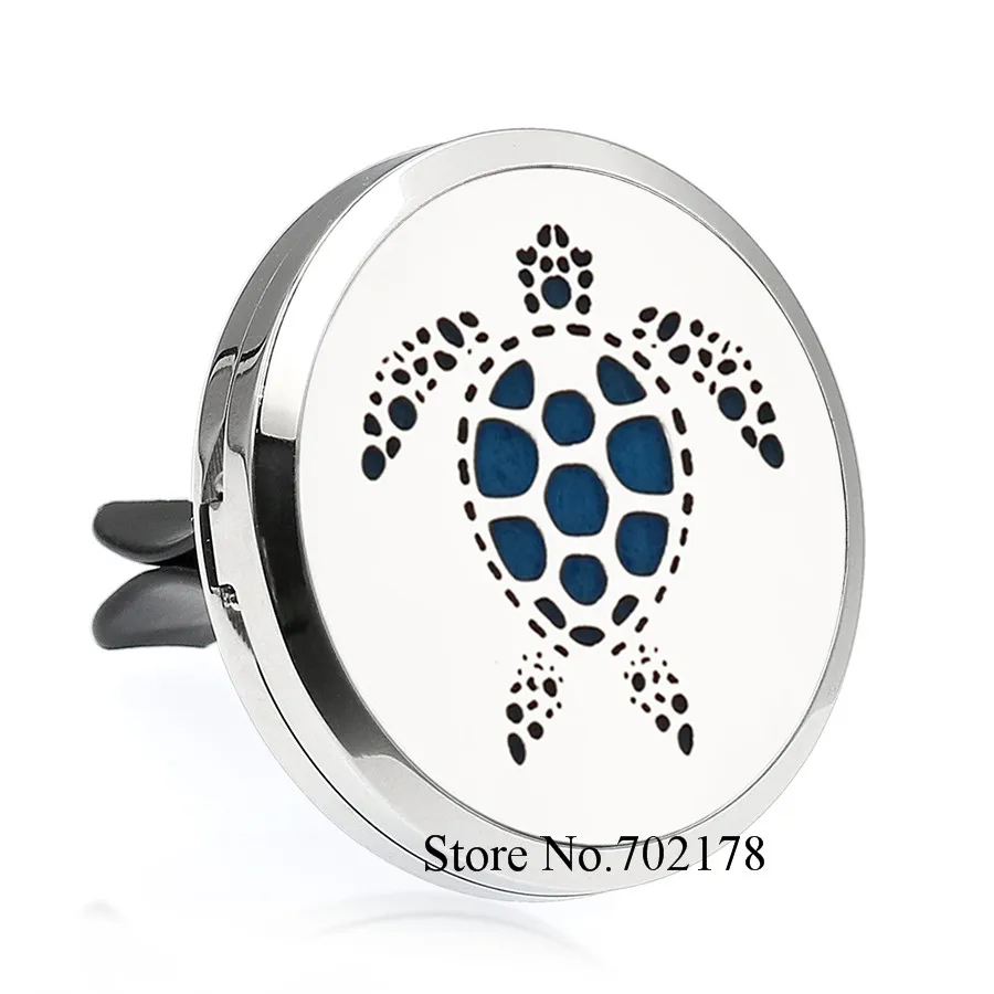 

38mm Dragon Mermaid Perfume Essential Oil diffuser locket Car diffuser Vent Clip Magnetic send 10p Pads as Gift