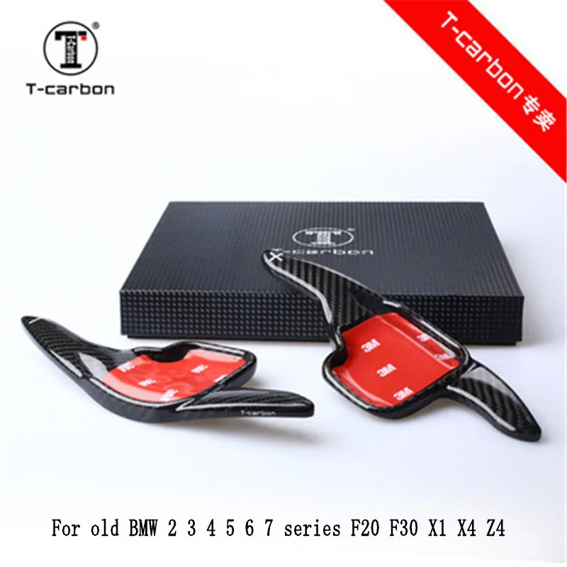 

Car styling Real Carbon Fiber Steering Wheel Shift Paddles Extension For Old BMW 2 3 4 5 6 7 series F20 F30 X1 X4 Z4