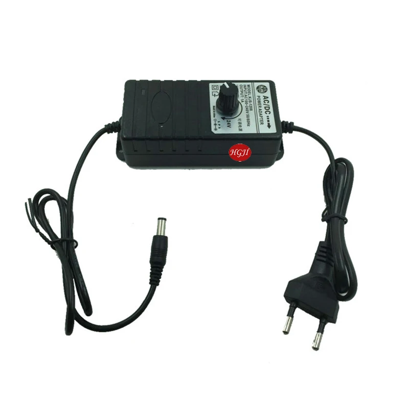 Adaptateur AC vers DC 3-24 V 2 A R/églable Alimentation R/églable Contr/ôleur de Vitesse Moteur