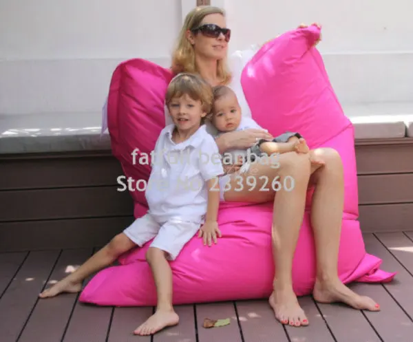 Чехол только нет наполнителя-розовый Цвет открытый кресло мешок-мебель для дома-погремушка диван-кровати без начинки