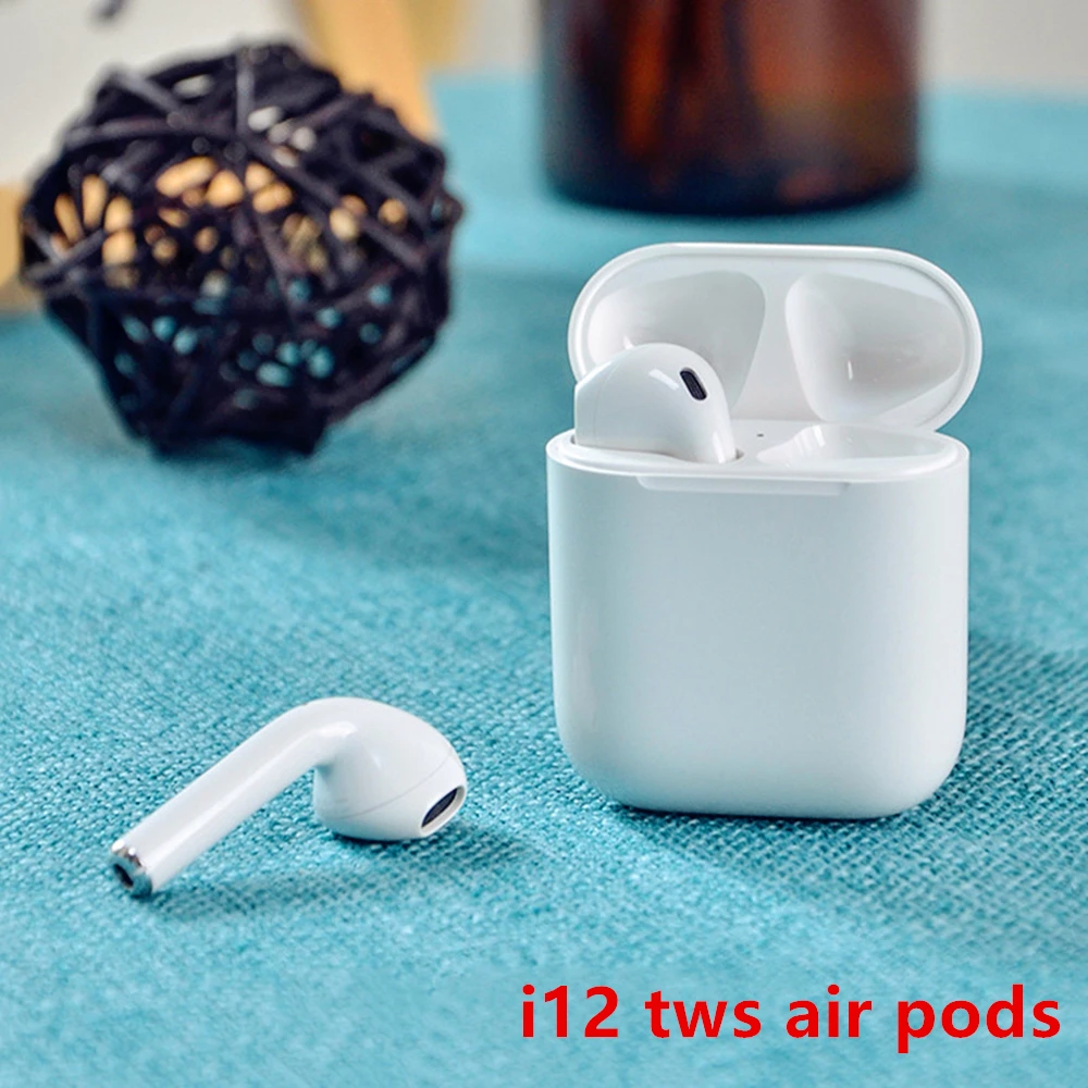 

i12 tws bluetooth earphones wireless bluetooth 5.0 Wireless bluetooth earbuds In ear Touch control headphones with mic For pc