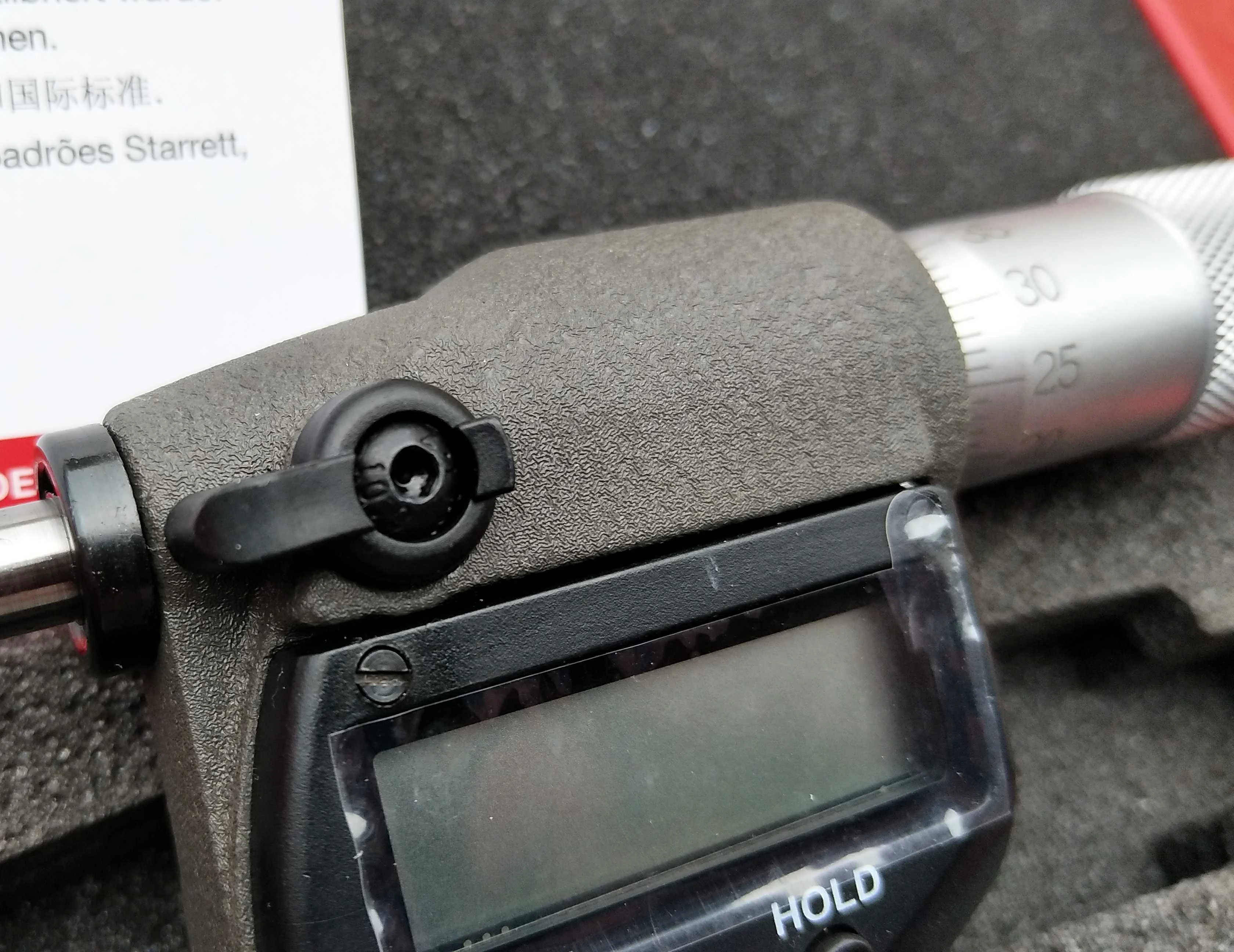 기존 Starrett 796.1MXRL 측정 범위 0-25/25-50/50-75/75-100mm 0.001mm 미터법 디지털 외부 마이크로미터