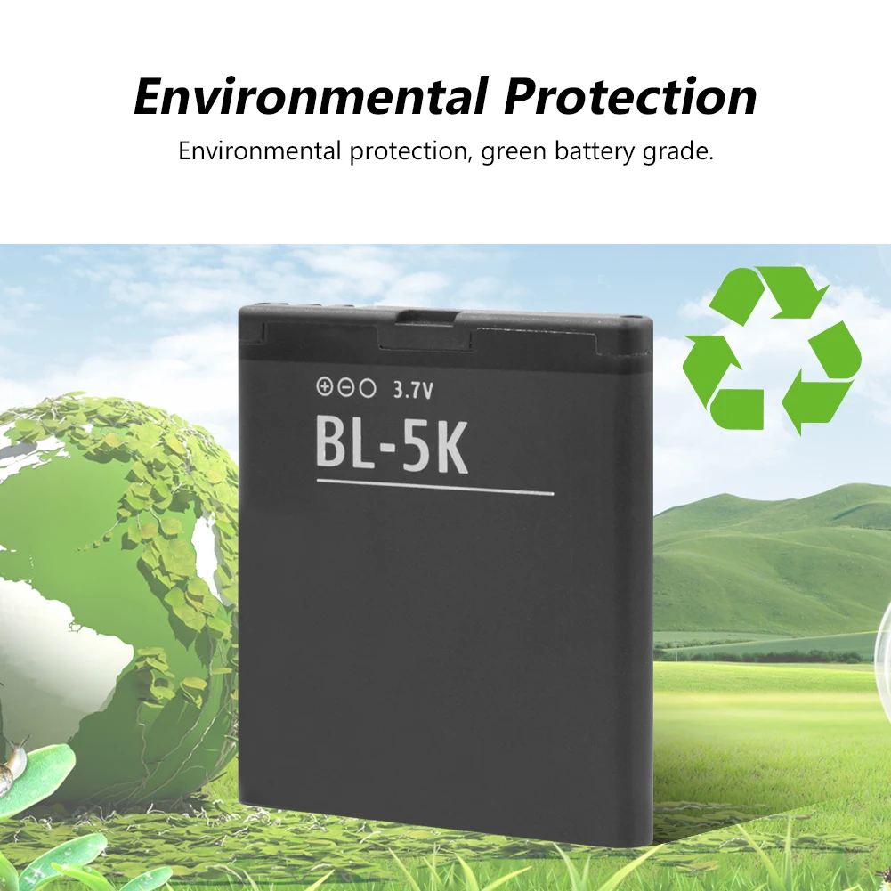 BL 5K аккумулятор телефона для Nokia N85 N86 N87 8MP 701 X7 00 C7 00S Oro 2610S T7 BL5K 1200 мАч Замена
