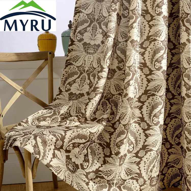

MYRU Cotton Printing Beautiful Curtain for The Sitting Room The Bedroom