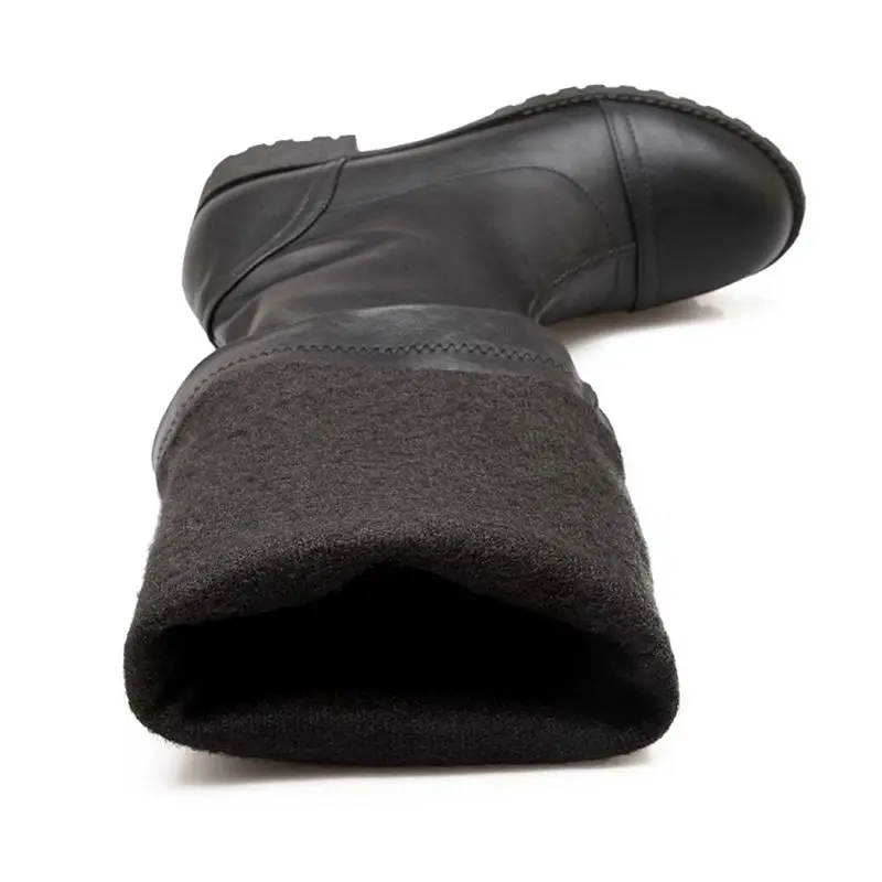 QPLYXCO/Большие размеры 34-43; женские ботфорты на каблуке; высокие сапоги; теплые пикантные вечерние сапоги; сезон осень-зима; Botas zapatos mujer; 733-5a