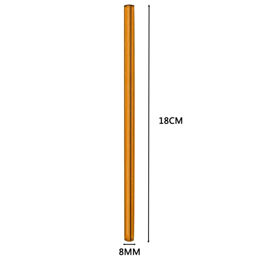 Новые стеклянные соломинки для питья TENSKE 1 шт. многоразовые стеклянные соломинки для смузи соломинки для молочных коктейлей замороженные напитки барный инструмент 34