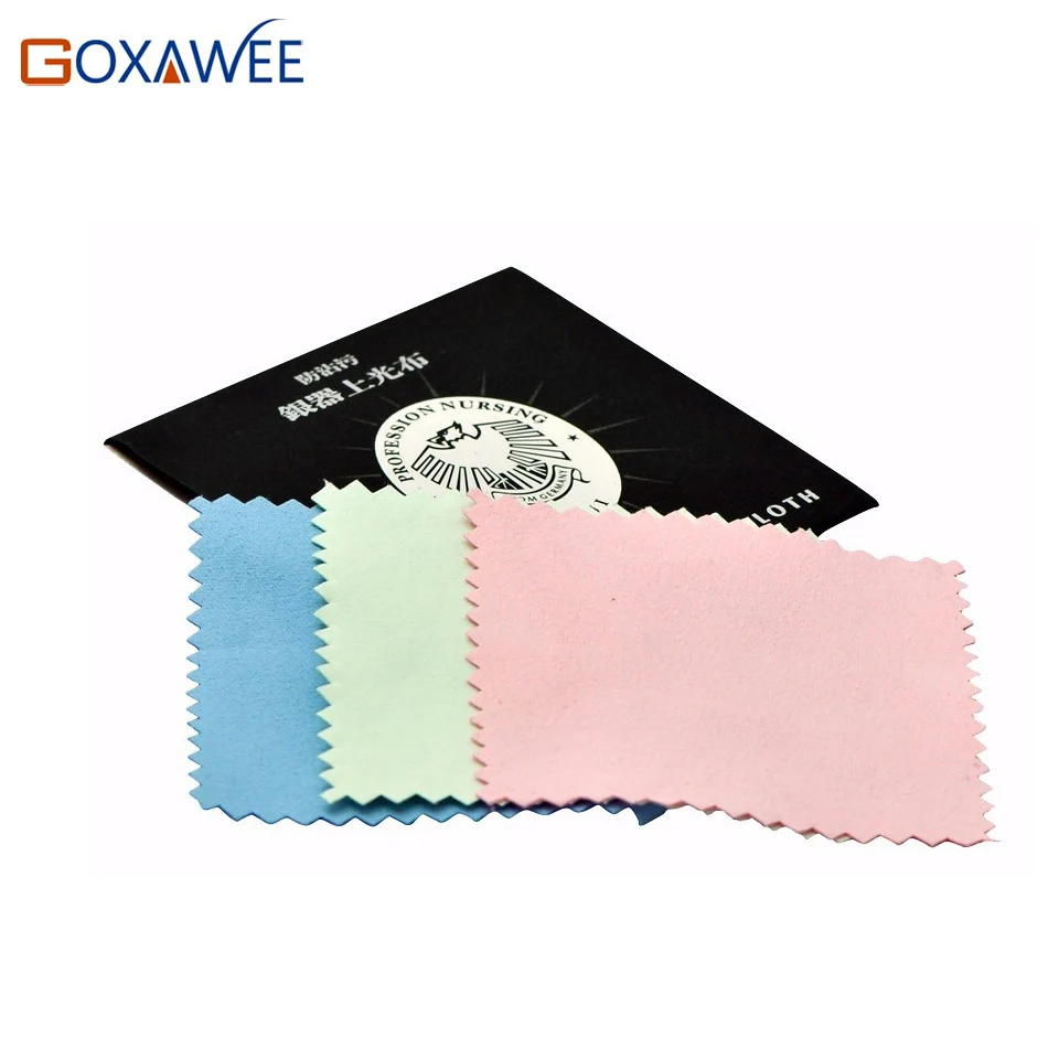 GOXAWEE 10PCS Anti Tarnish Silver Jewelry Cleaning Polishing Cloth