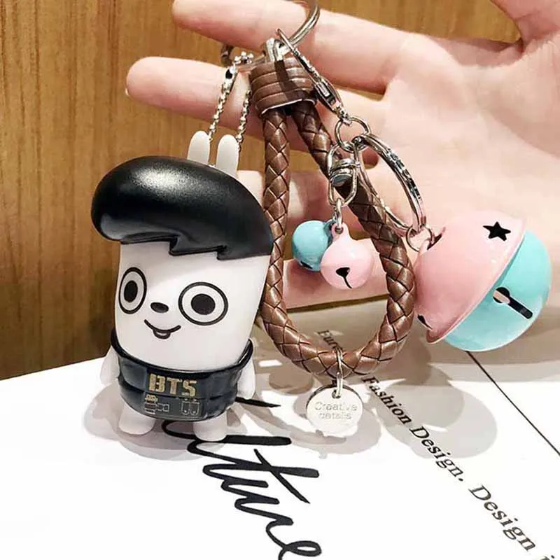 Корея креативный BTS пуленепробиваемый Мальчики мультфильм куклы брелоки для женщин и мужчин сумки для автомобиля брелок для телефона брелоки - Цвет: Type 11