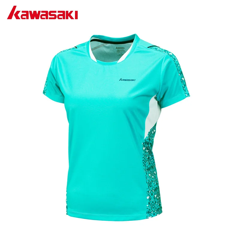 Kawasaki mujeres conjunto deportes Bádminton Tenis traje 100% poliester de secado rápido transpirable camiseta con Falda plisada falda ropa Kawasaki mujeres conjunto deportes Bádminton Tenis traje 100% poliester de secado rápido transpirable camiseta con Falda plisada falda ropa