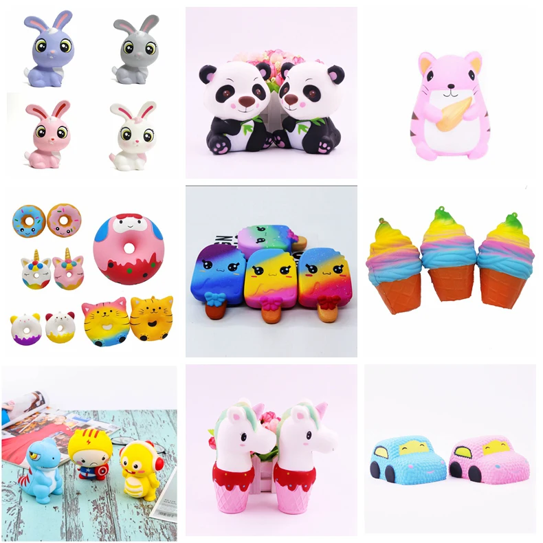 

Squishy Unicorn Ice Cream Squish Animal Antistres Kawaii Squishies Slow Rising Stress Reliever Decompression Squeeze Novelty Toy