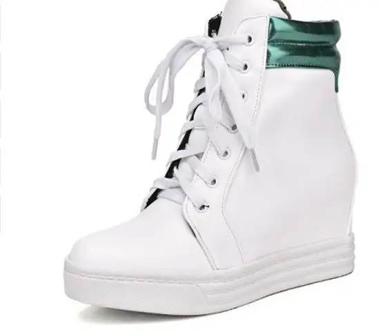 

Women Sneakers Flat Platform Ankle Boots Winter Shoes Wedges High Top Woman Casual Shoes.