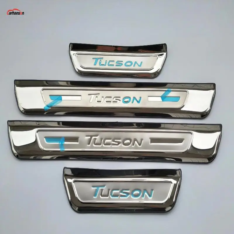 Для стайлинга автомобилей hyundai Tucson, аксессуары, защита порога, накладка на пороги, накладка на педаль, протектор, наклейка