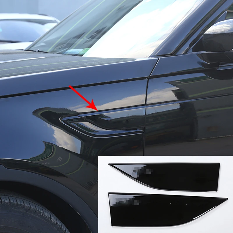 

Piano Black Side Fender Cover Trim For Land Rover Discovery 5 LR5 2017 Car-Styling ASB Auto Accessories Set of 2pcs