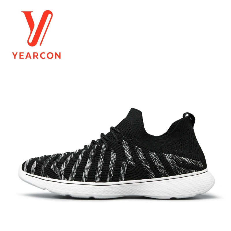 

YEARCON Men's 2019 new sneakers causal shoes soft bottom breathable flying woven tennis trend Vulcanize Shoes 9212ZX97401W
