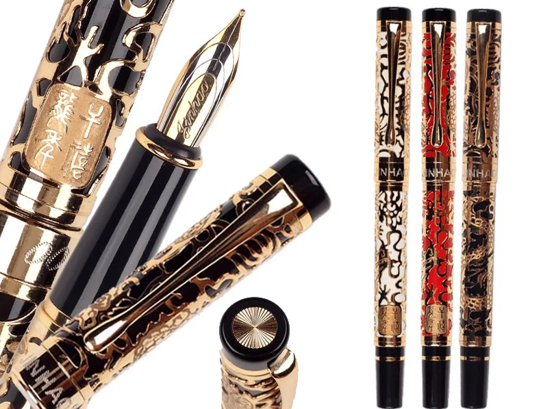 Fountain pen or Gel RollerBall pen art carving style Jinhao 5000  office and school writing  pens Free  Shipping Fountain pen or Gel RollerBall pen art carving style Jinhao 5000  office and school writing  pens Free  Shipping
