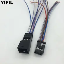 1 conjunto de 8 Pinos/Forma Feminino Masculino Modificado Reequipamento Conector Com Pigtail Para VW Audi Anti-reflexo Espelho retrovisor 8K0971833 8K0971834
