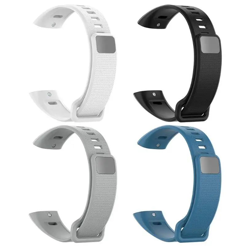 Силиконовый ремешок для часов Huawei Band 2/Band 2 Pro/ERS B19/ERS B29 белый черный серый