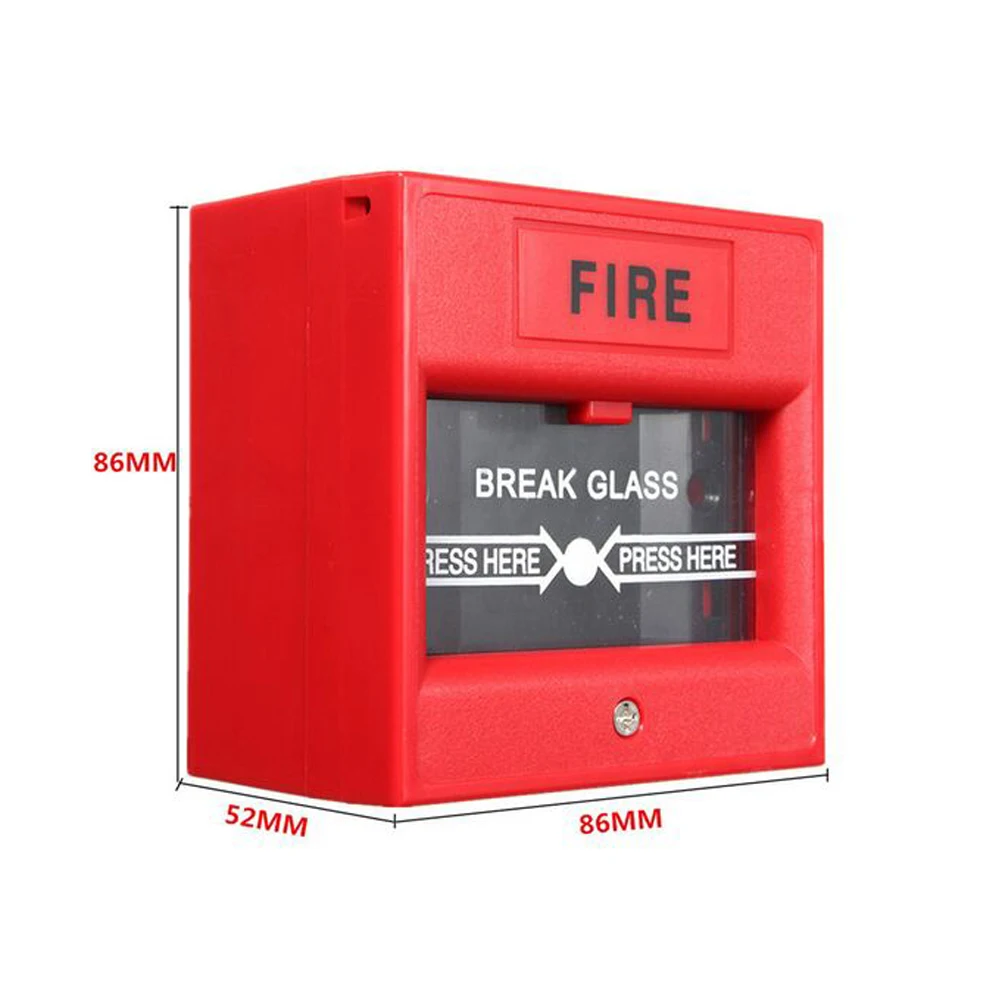 4pcs/lot Emergency Door Release Switches Glass Break Alarm Button Fire Alarm swtich Break Glass Exit Release Switch