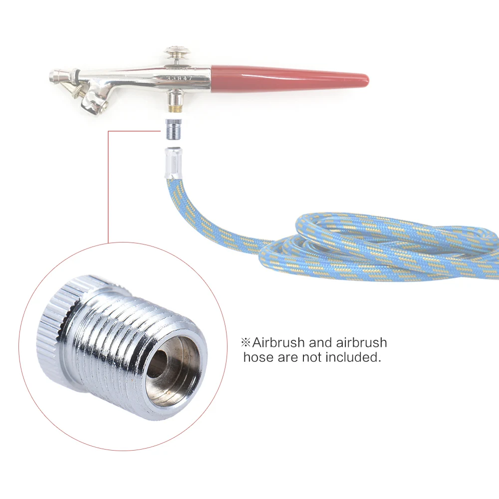 Профессиональный Аэрограф место преобразования адаптер нить Размеры до 1/8 "BSP Размеры нить шланг переходник для Барсук преобразовать
