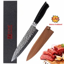 

Sunlong Japanese Damascus 8 inch Chef Knives VG10 steel core kitchen knife Cleaver 67 layers Slicing Knives