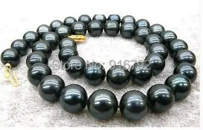 

Wholesale >>>REAL 10-11 MM SOUTH SEA BLACK PEARL NECKLACE 18