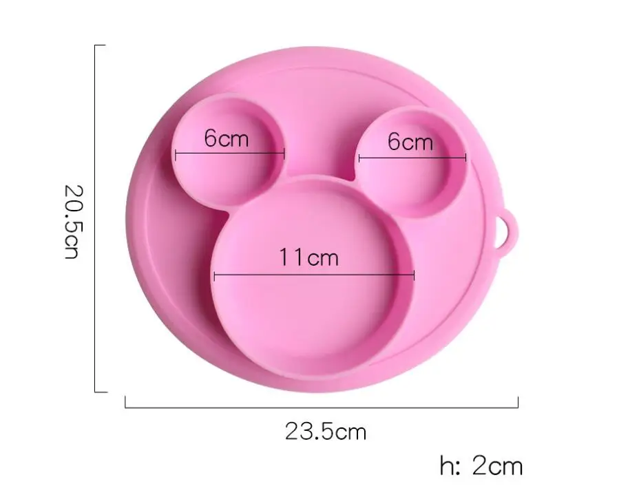 Kids Feeding Bowls Baby Safe Silicone Dining Plate BPA Free Solid Children Dishes Suction Toddle Training Tableware Dropshiping