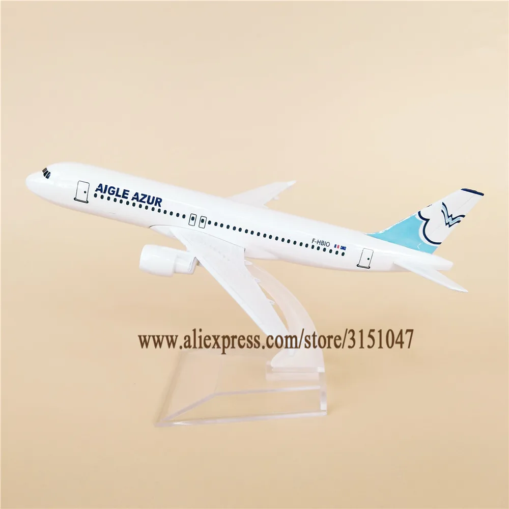 

16cm Metal FRANCE Air AIGLE AZUR Airbus 320 A320 Airlines Airplane Model Airways Plane Model Diecast Craft Kids Gift