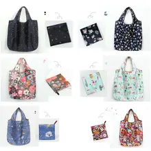 Модная женская сумка-шоппер с милым мультяшным принтом женская многоразовая Цветочная хозяйственная Женская эко-сумка для девочек
