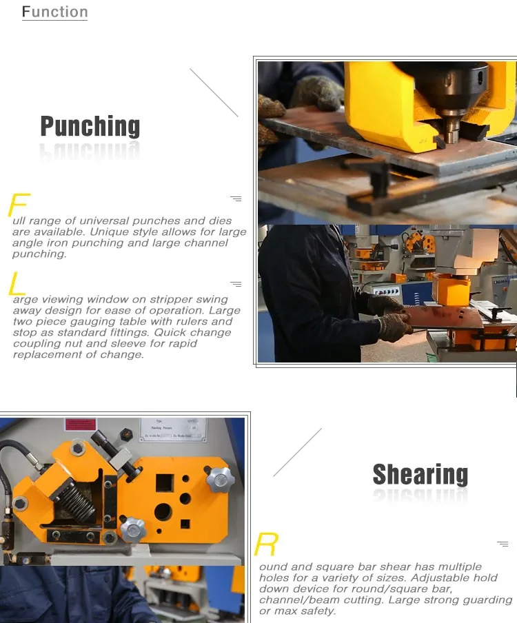 Q35Y-16 модель стальная Фасонная металлическая пластина пробивая и режа машина Гидравлический Универсальный Железный рабочий цена