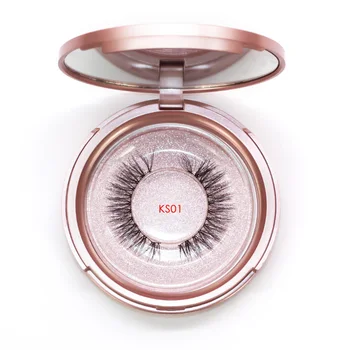 

Genailish 3D 5 Magnetic eyelashes handmade waterproof natural false eyelashes magnet lashes need to use with magnetic eyeliner